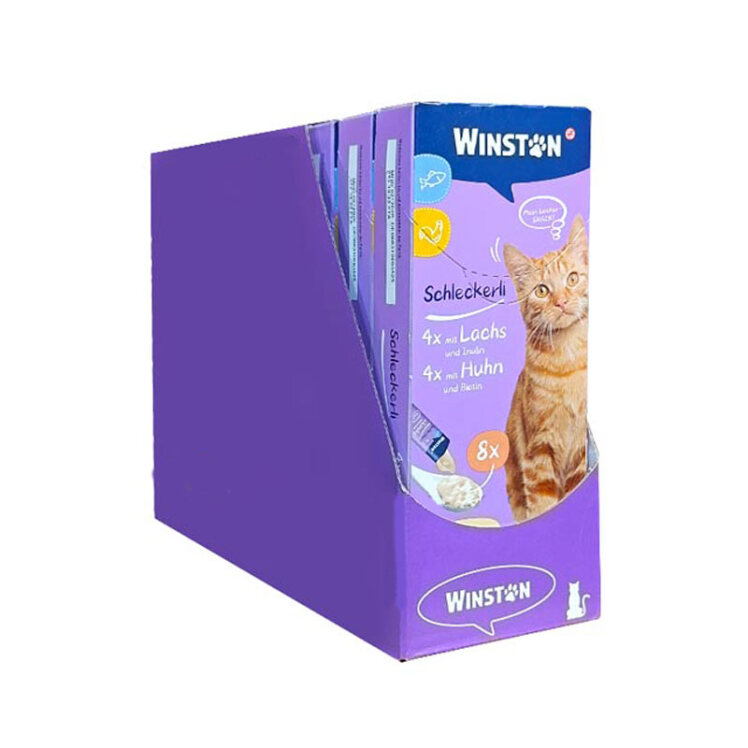 بستنی وینستون مدل مرغ و ماهی بستنی گربه وینستون مدل مرغ و ماهی پک 8عددی - تصویر 1