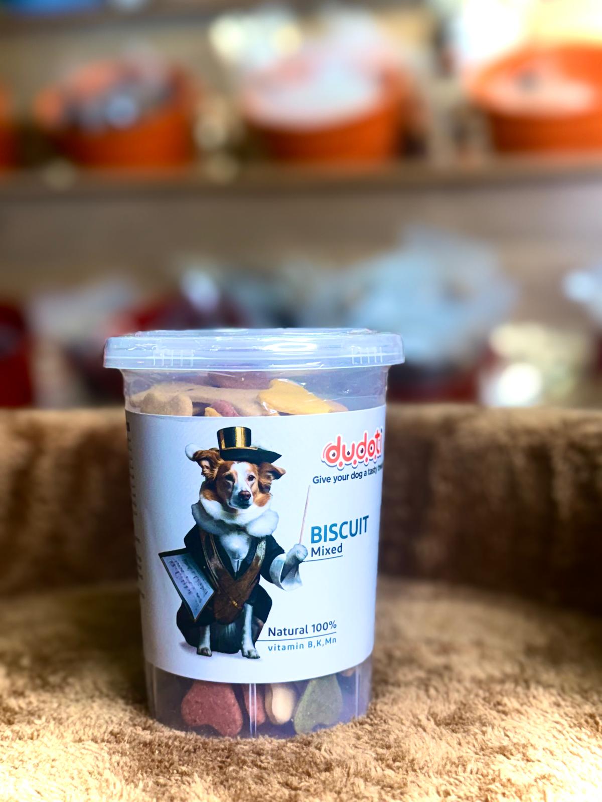 WhatsApp Image 2025-08-04 at 16.08.42 (3) تشویقی سگ بیسکوییتی طعم میکس 150 گرم - تصویر 1