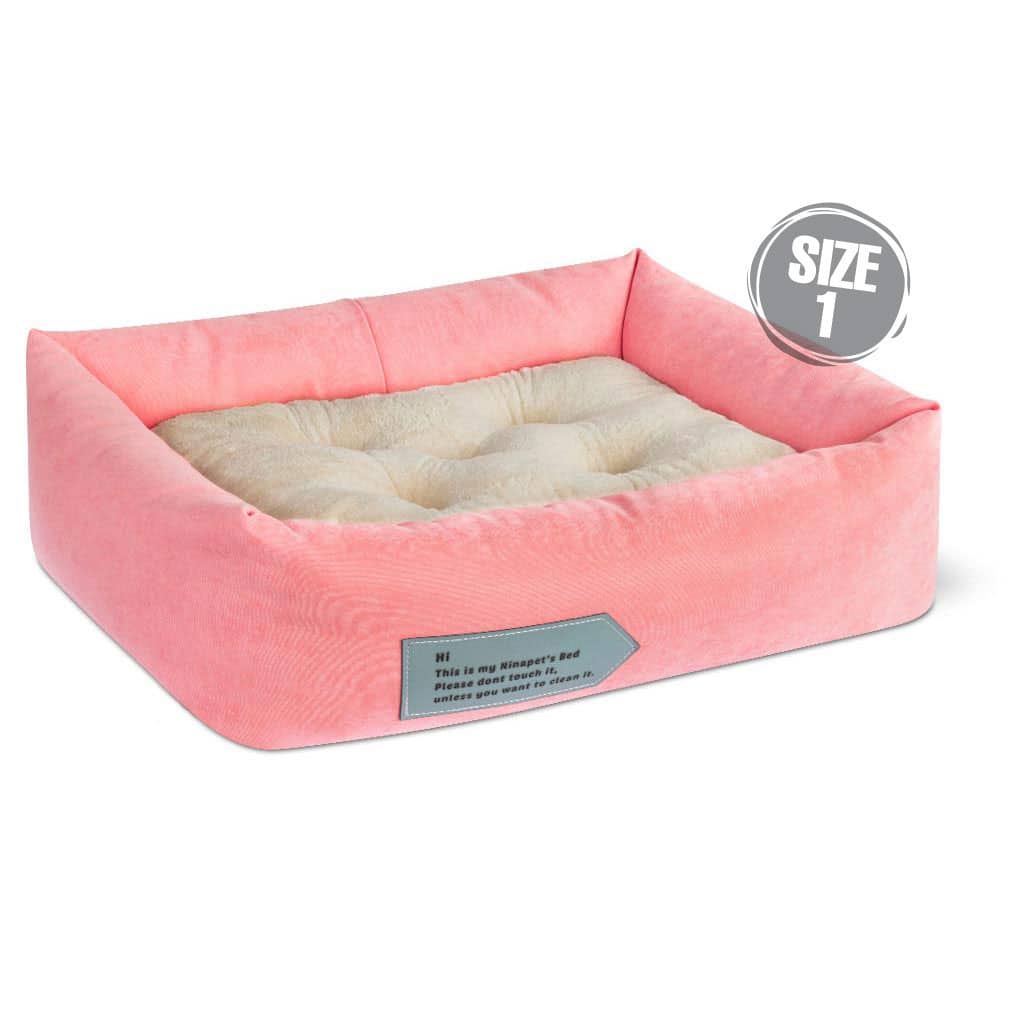 جای خواب مدل پراوو سایز 1 رنگ صورتی مناسب سگ و گربه نیناپت