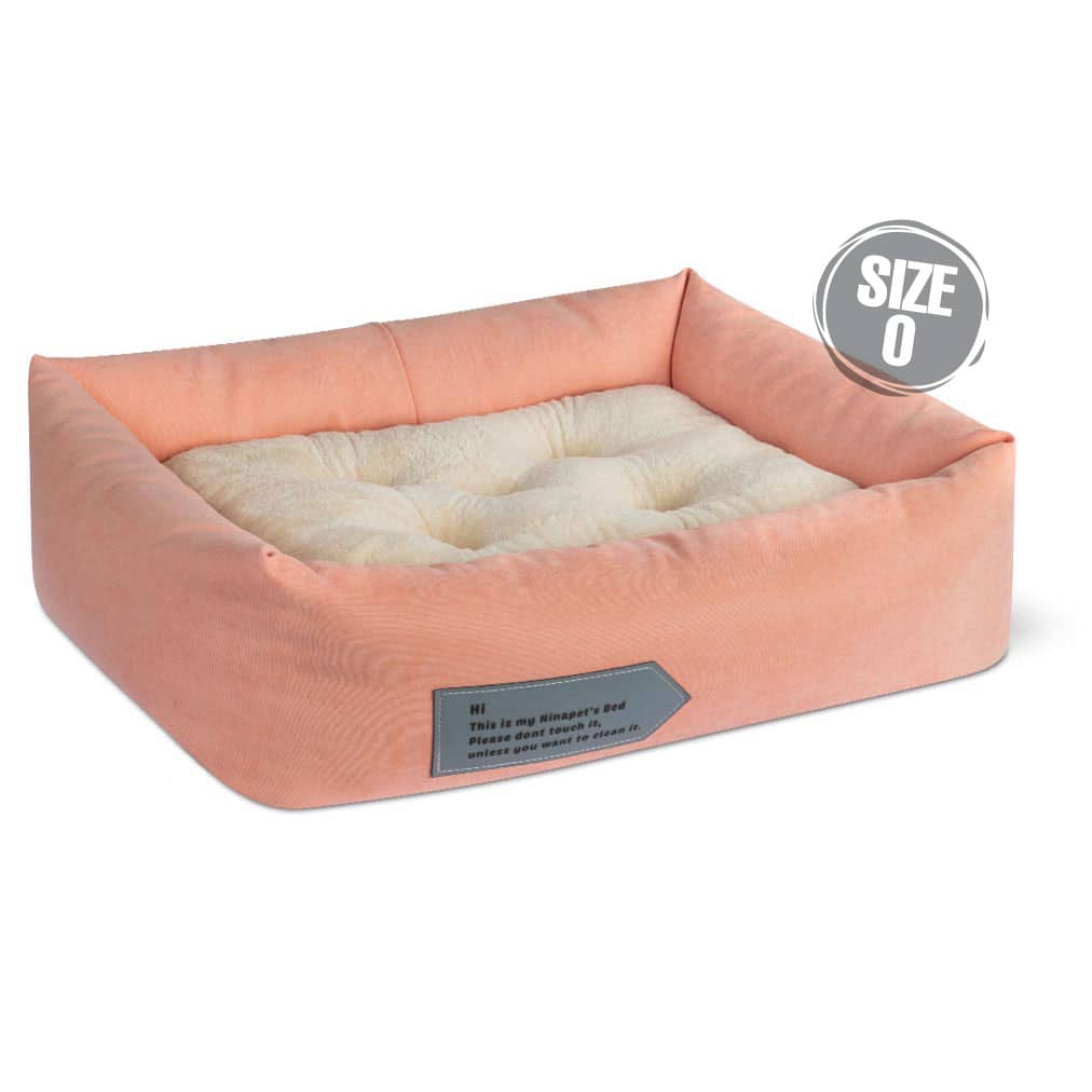 جای خواب مدل پراوو سایز 0 رنگ گلبهی مناسب سگ و گربه نیناپت