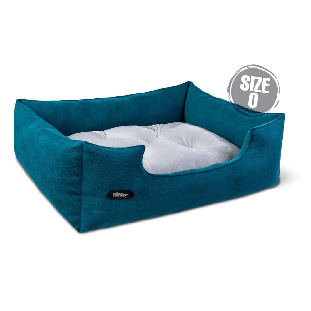 جای خواب u سبز آبی سایز 0 جای خواب u رنگ سبز آبی سایز 0 مناسب سگ و گربه نیناپت - تصویر 1